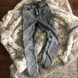 BDG high waisted acid wash skinny jeans